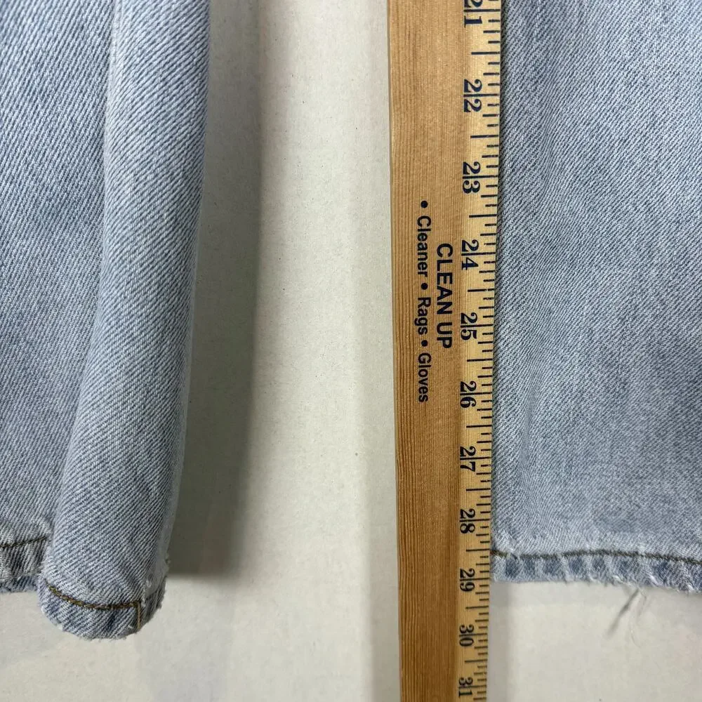 Levi's 505 Jeans Men 34x29 Blue Denim Stonewash Regular Fit Straight Leg Zip Fly